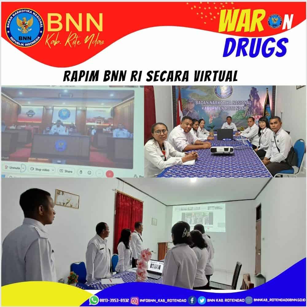 Rapat Pimpinan BNN RI Secara Virtual Rapat Pimpinan BNN RI Secara Virtual