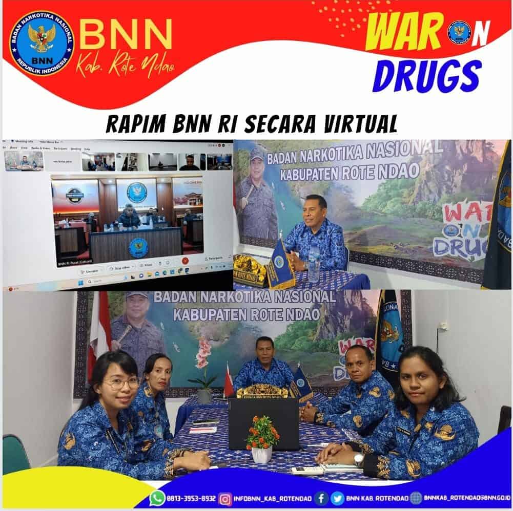 Rapat Pimpinan BNN RI Secara Virtual Rapat Pimpinan BNN RI Secara Virtual