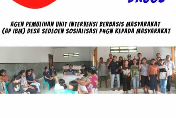 Agen Pemulihan IBM Desa Sedeoen Sosialisasi P4GN kepada masyarakat