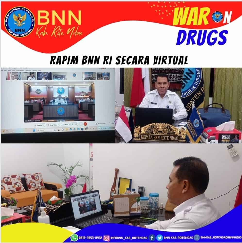 Rapat Pimpinan BNN RI Secara Virtual Rapat Pimpinan BNN RI Secara Virtual