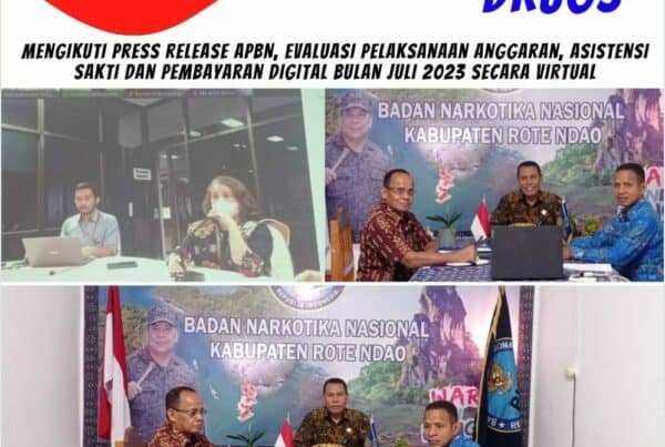 Mengikuti Press Release APBN, Evaluasi Pelaksanaan Anggaran, Asistensi SAKTI dan Pembayaran Digital Bulan Juli 2023 secara virtual