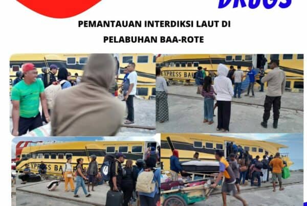 Seksi Pemberantasan Melaksanakan Pemantauan Interdiksi Laut di Pelabuhan Laut Baa – Rote Ndao