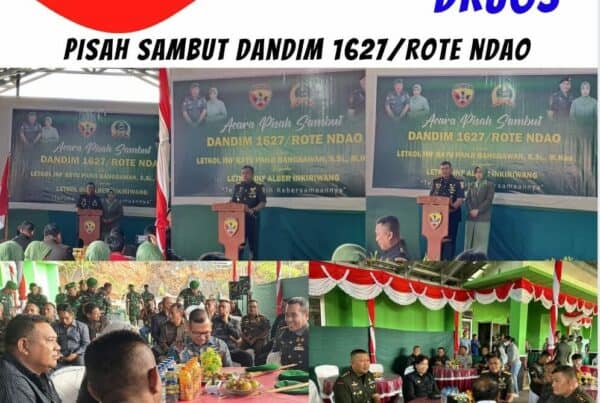 Perwakilan BNNK Rote Ndao Menghadiri Acara Pisah Sambut Dandim 1627/Rote Ndao