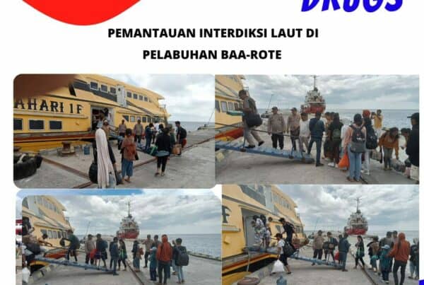Seksi Pemberantasan Melaksanakan Pemantauan Interdiksi Laut di Pelabuhan Laut Baa – Rote Ndao