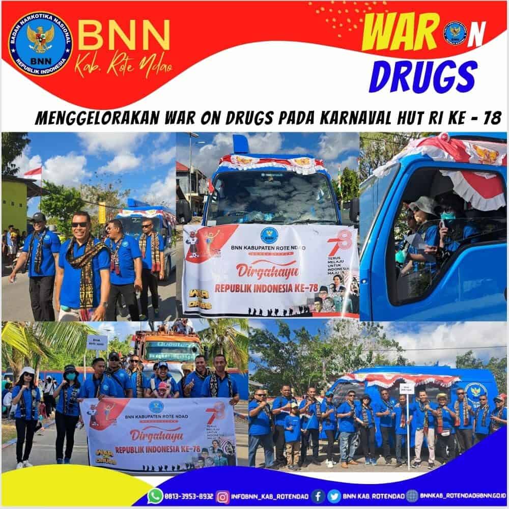 BNNK Rote Ndao Gelorakan War On Drugs pada Karnaval menyongsong HUT RI Ke - 78 Tahun 2023 Tingkat Kabupaten Rote Ndao BNNK Rote Ndao Gelorakan War On Drugs pada Karnaval menyongsong HUT RI Ke – 78 Tahun 2023 Tingkat Kabupaten Rote Ndao