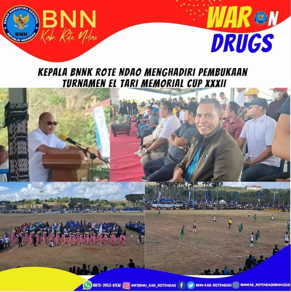 Kepala BNNK Rote Ndao Menghadiri Pembukaan Turnamen El Tari Memorial Cup XXXII Kepala BNNK Rote Ndao Menghadiri Pembukaan Turnamen El Tari Memorial Cup XXXII