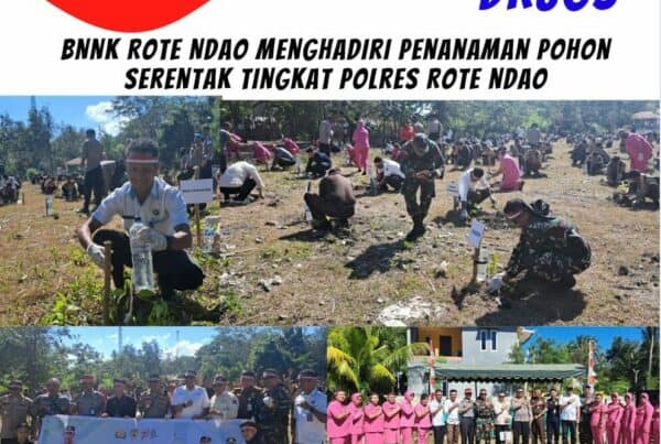 Menghadiri Penanaman Pohon Serentak Tingkat Polres Rote Ndao