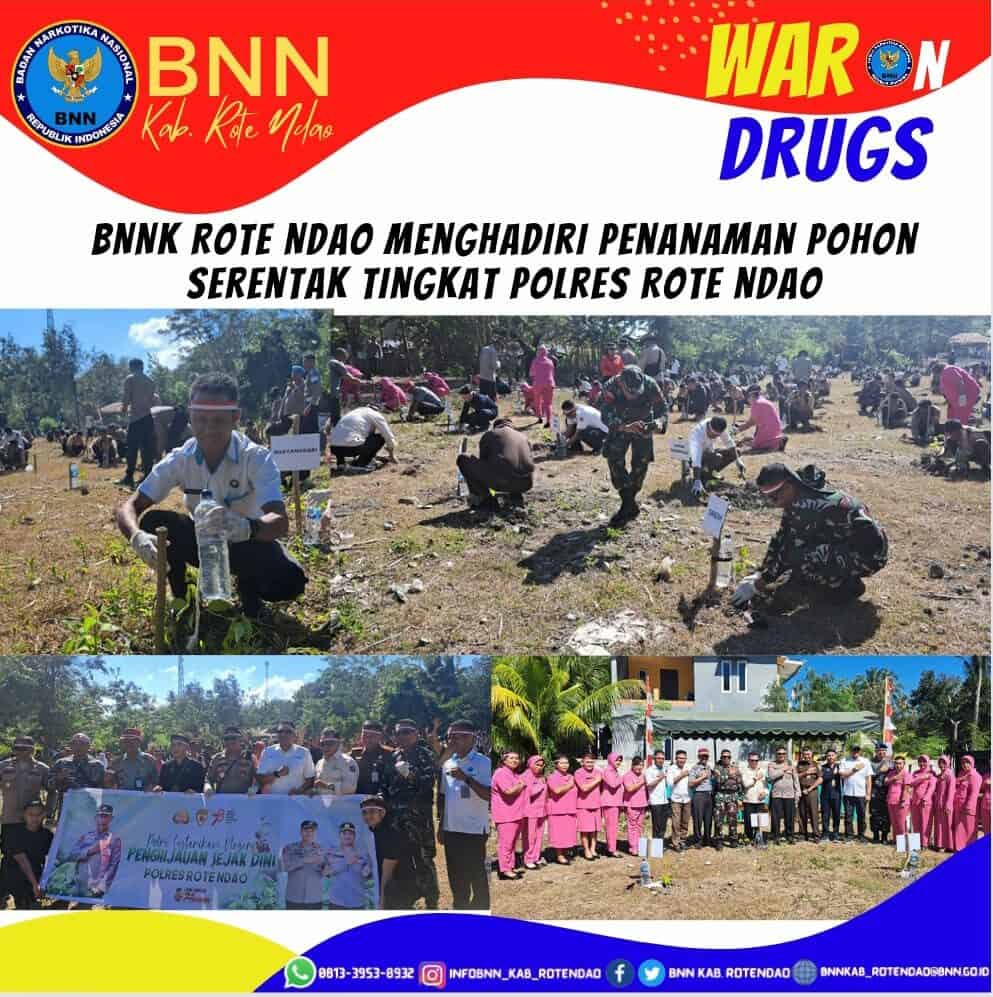 Menghadiri Penanaman Pohon Serentak Tingkat Polres Rote Ndao Menghadiri Penanaman Pohon Serentak Tingkat Polres Rote Ndao