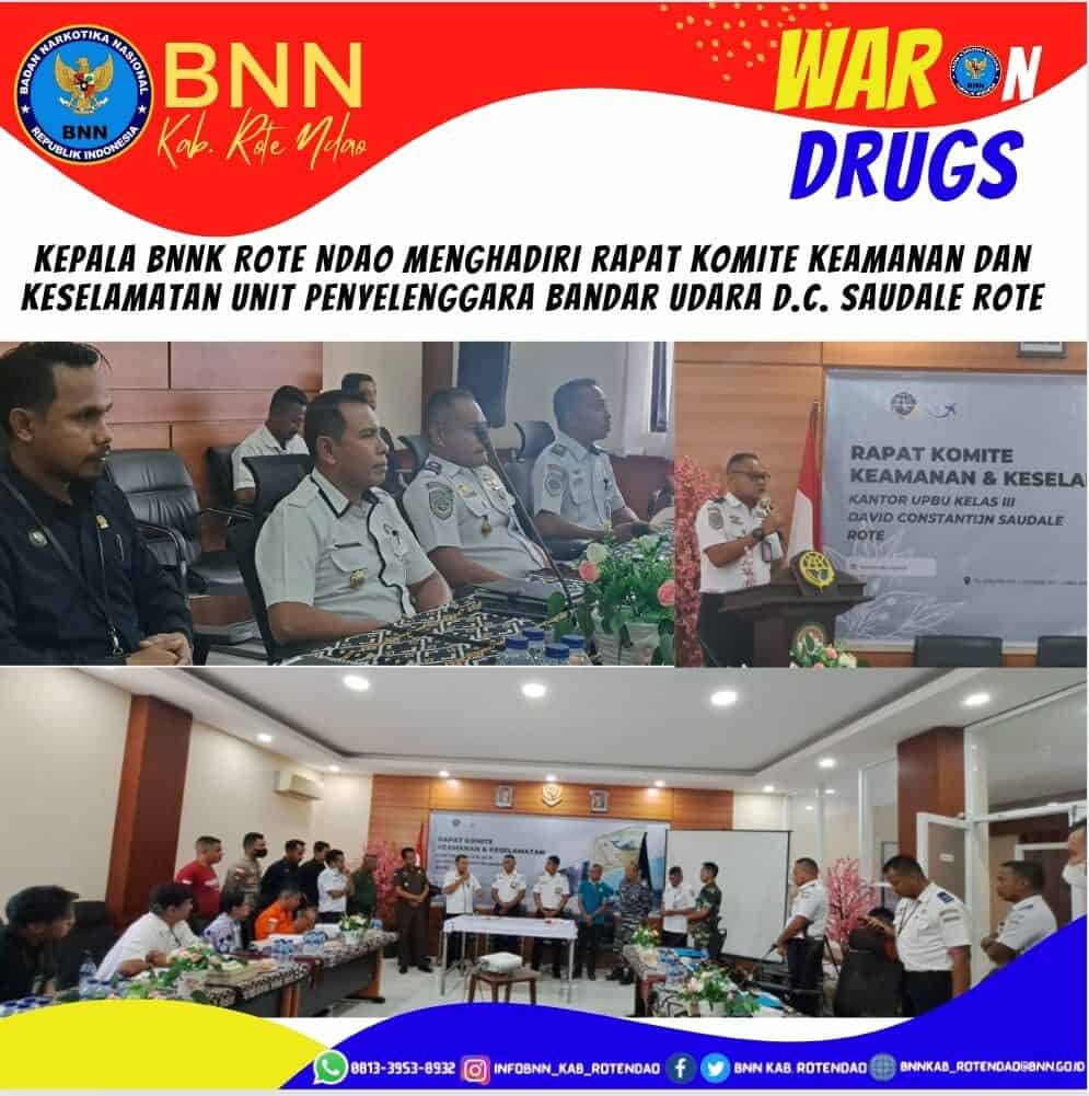 Kepala BNNK Rote Ndao Menghadiri Rapat Komite Keamanan dan Keselamatan UPBU D. C Saudale Rote Kepala BNNK Rote Ndao Menghadiri Rapat Komite Keamanan dan Keselamatan UPBU D. C Saudale Rote