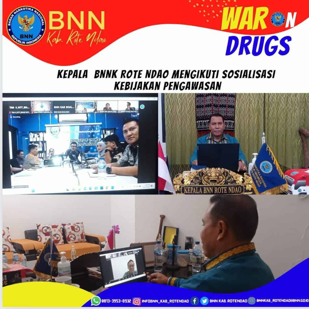 Kepala BNNK Rote Ndao Mengikuti Sosialiasi Kebijakan Pengawasan secara virtual Kepala BNNK Rote Ndao Mengikuti Sosialiasi Kebijakan Pengawasan secara virtual