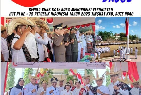 Kepala BNNK Rote Ndao Menghadiri Upacara Peringatan HUT ke – 78 Republik Indonesia Tahun 2023 Tingkat Kabupaten Rote Ndao.