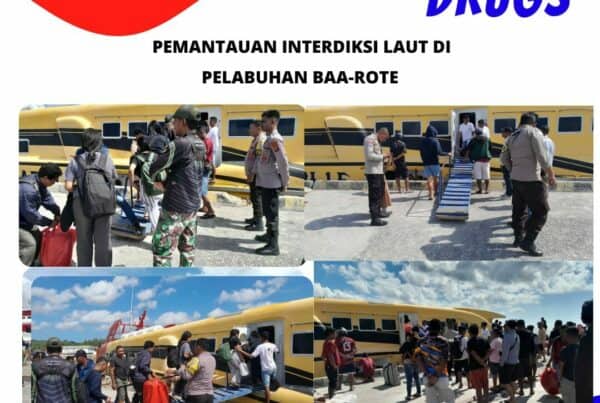 Seksi Pemberantasan Melaksanakan Pemantauan Interdiksi Laut di Pelabuhan Laut Baa – Rote Ndao