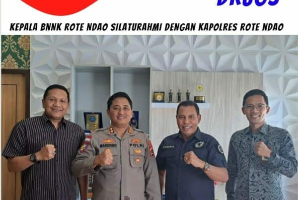Silaturahmi Kepala BNNK Rote Ndao dengan Kapolres Rote Ndao