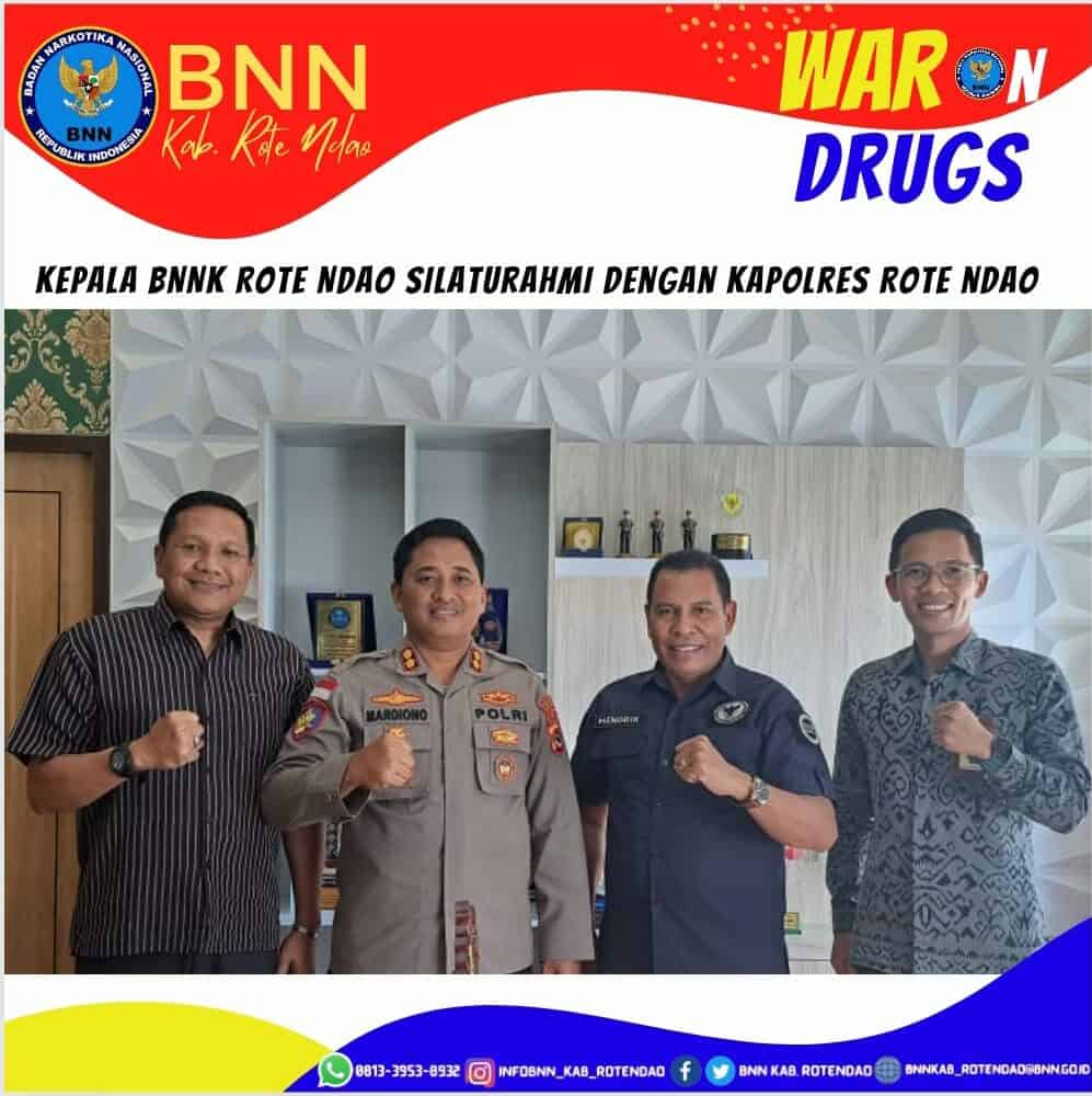 Silaturahmi Kepala BNNK Rote Ndao dengan Kapolres Rote Ndao Silaturahmi Kepala BNNK Rote Ndao dengan Kapolres Rote Ndao