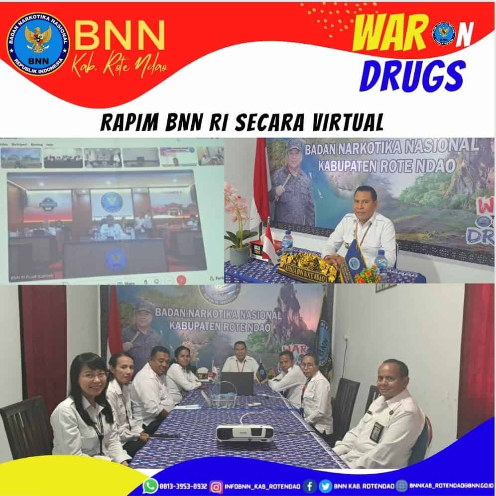 Rapat Pimpinan BNN RI Secara Virtual Rapat Pimpinan BNN RI Secara Virtual