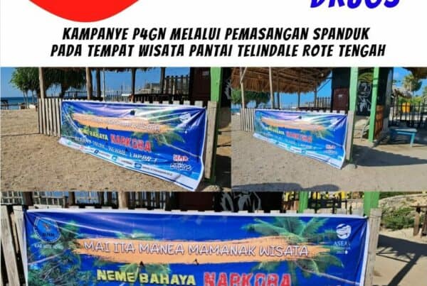 Kampanye P4GN Melalui Pemasangan Spanduk pada Tempat Wisata Telindale
