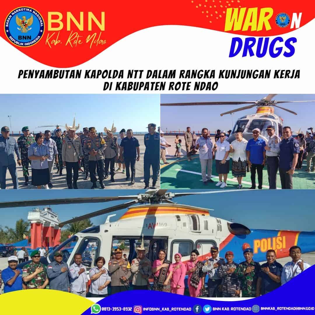 Penyambutan Kapolda NTT dalam rangka kunjungan kerja ke Kabupaten Rote Ndao Penyambutan Kapolda NTT dalam rangka kunjungan kerja ke Kabupaten Rote Ndao