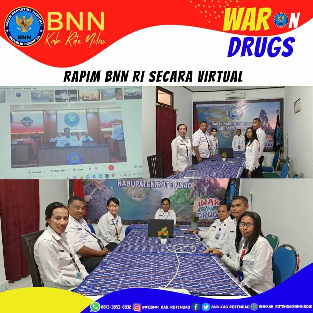 Rapat Pimpinan BNN RI Secara Virtual Rapat Pimpinan BNN RI Secara Virtual