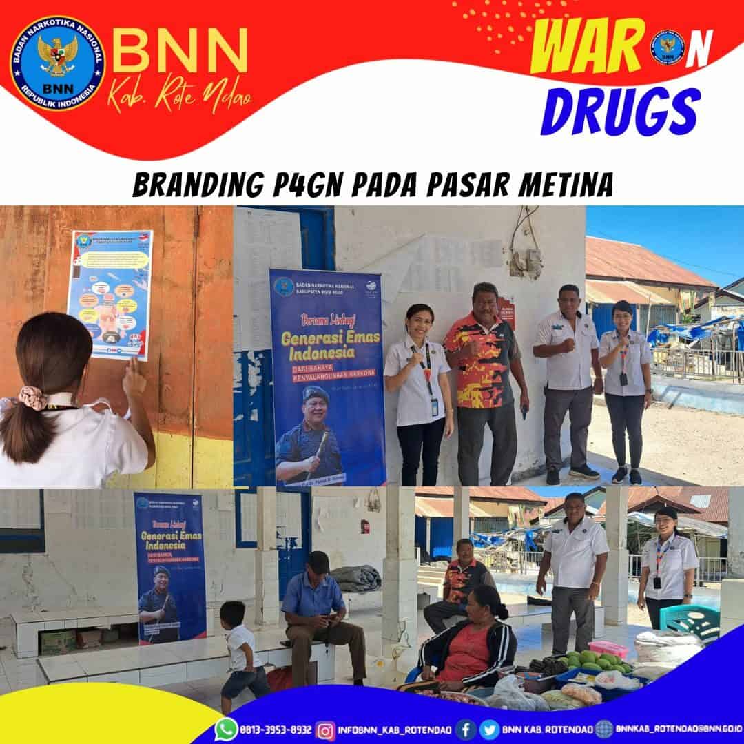 Penyerahan dan Pemasangan Branding P4GN Pada Sarana Publik pada Pasar Metina Baa Penyerahan dan Pemasangan Branding P4GN Pada Sarana Publik pada Pasar Metina Baa
