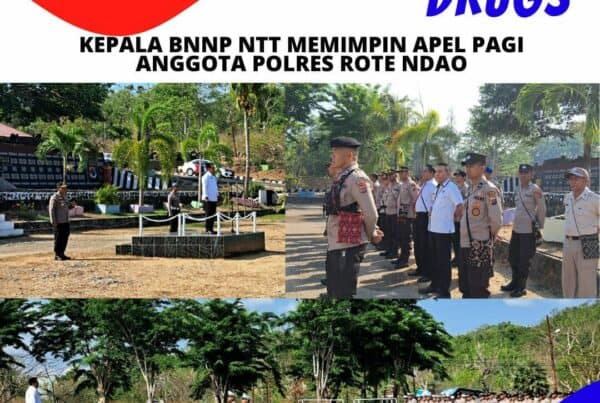 Kepala BNNP NTT Memimpin Apel Pagi Anggota Polres Rote Ndao