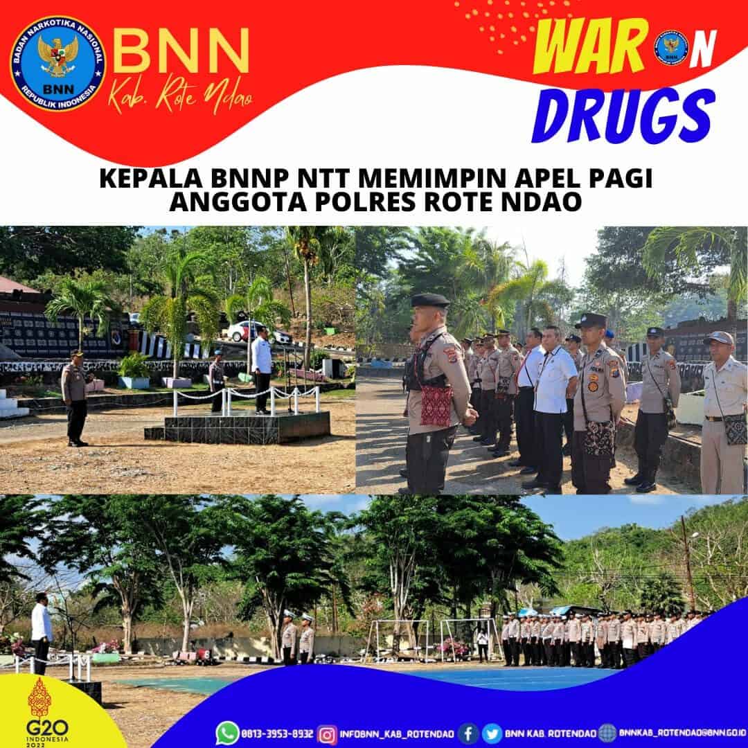 Kepala BNNP NTT Memimpin Apel Pagi Anggota Polres Rote Ndao Kepala BNNP NTT Memimpin Apel Pagi Anggota Polres Rote Ndao