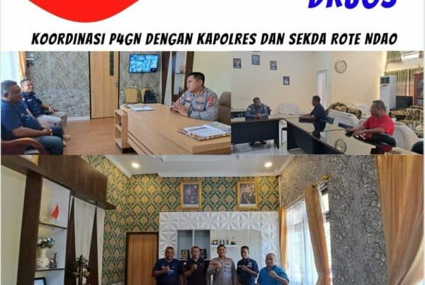 Koordinasi P4GN Kasubag Umum dan Kapolres dan Sekda Rote Ndao