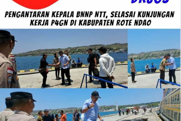 Pengantaran Kepala BNNP NTT setelah kunjungan kerja P4GN di Kabupaten Rote Ndao