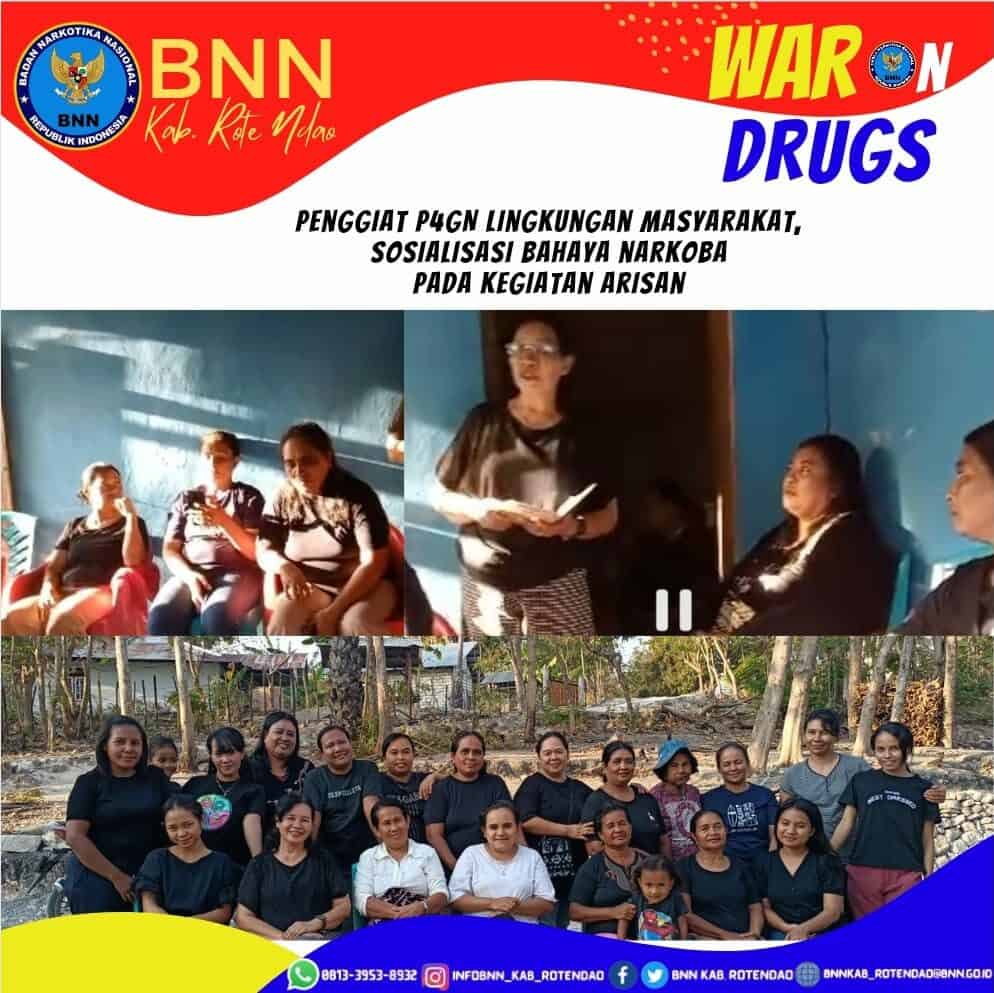 Penggiat P4GN Lingkungan Masyarakat, Sosialisasi bahaya narkoba pada kegiatan Arisan Penggiat P4GN Lingkungan Masyarakat, Sosialisasi bahaya narkoba pada kegiatan Arisan