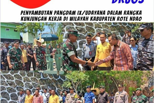 Penyambutan Pangdam IX/Udayana dalam rangka kunjungan kerja di wilayah Kabupaten Rote Ndao Penyambutan Pangdam IX/Udayana dalam rangka kunjungan kerja di wilayah Kabupaten Rote Ndao