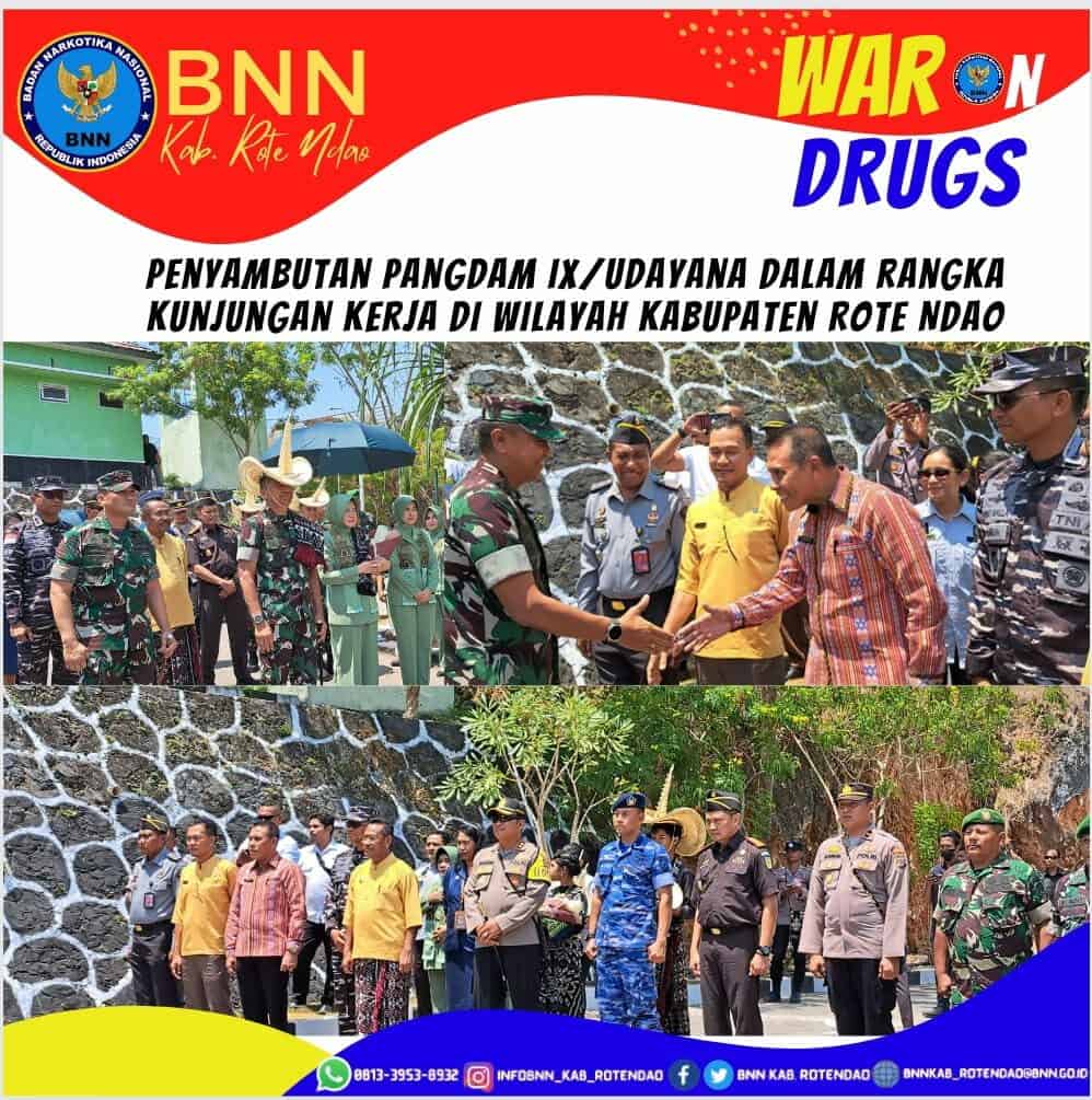 Penyambutan Pangdam IX/Udayana dalam rangka kunjungan kerja di wilayah Kabupaten Rote Ndao Penyambutan Pangdam IX/Udayana dalam rangka kunjungan kerja di wilayah Kabupaten Rote Ndao