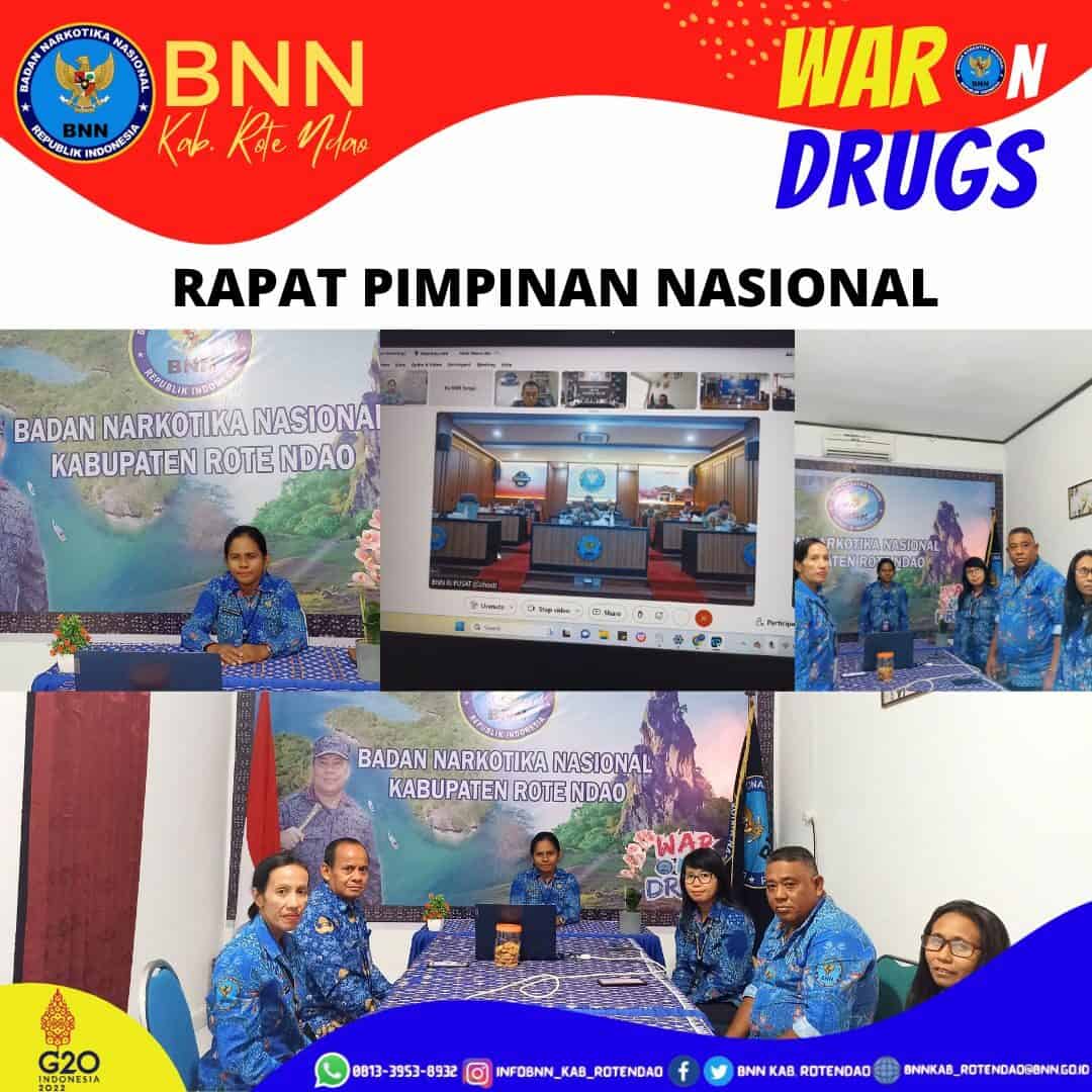 Rapat Pimpinan BNN RI Secara Virtual Rapat Pimpinan BNN RI Secara Virtual