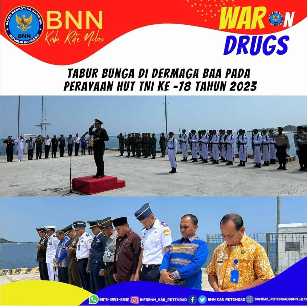 Upacara Tabur Bunga di Pelabuhan Baa pada HUT TNI ke- 78 Tahun 2023. Upacara Tabur Bunga di Pelabuhan Baa pada HUT TNI ke- 78 Tahun 2023.