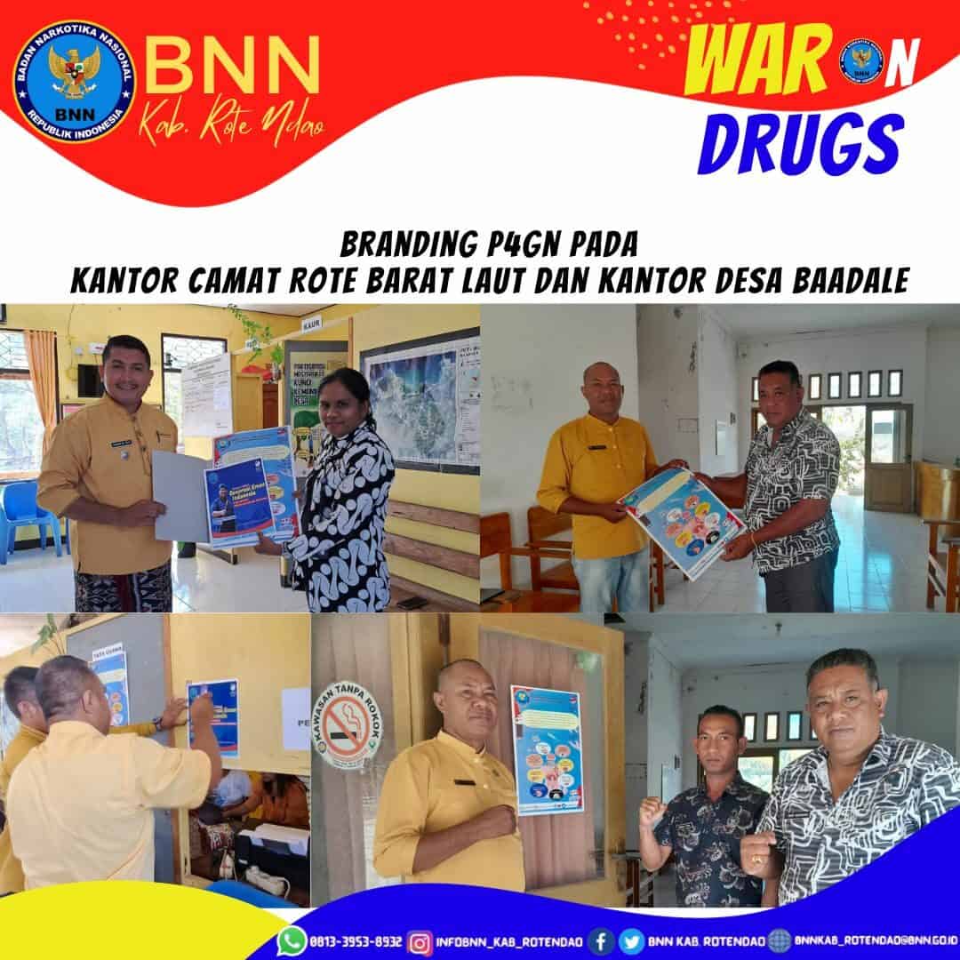 Penyerahan dan Pemasangan Branding P4GN Pada Kantor Camat Rote Barat Laut dan Kantor Desa Baadale Lobalain Penyerahan dan Pemasangan Branding P4GN Pada Kantor Camat Rote Barat Laut dan Kantor Desa Baadale Lobalain