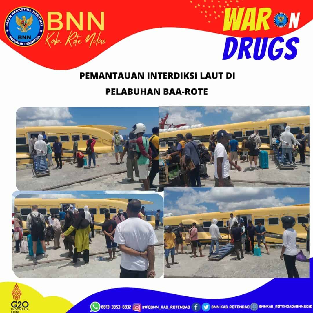 Seksi Pemberantasan Melaksanakan Pemantauan Interdiksi Laut di Pelabuhan Laut Baa – Rote Ndao