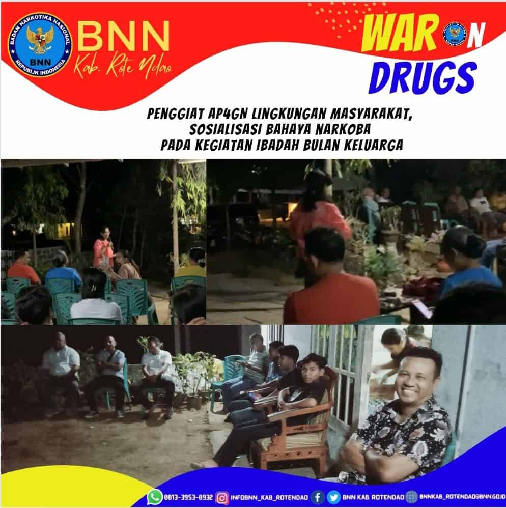 Penggiat P4GN Lingkungan Masyarakat, Sosialisasi bahaya narkoba pada kegiatan Ibadah Bulan Keluarga Penggiat P4GN Lingkungan Masyarakat, Sosialisasi bahaya narkoba pada kegiatan Ibadah Bulan Keluarga