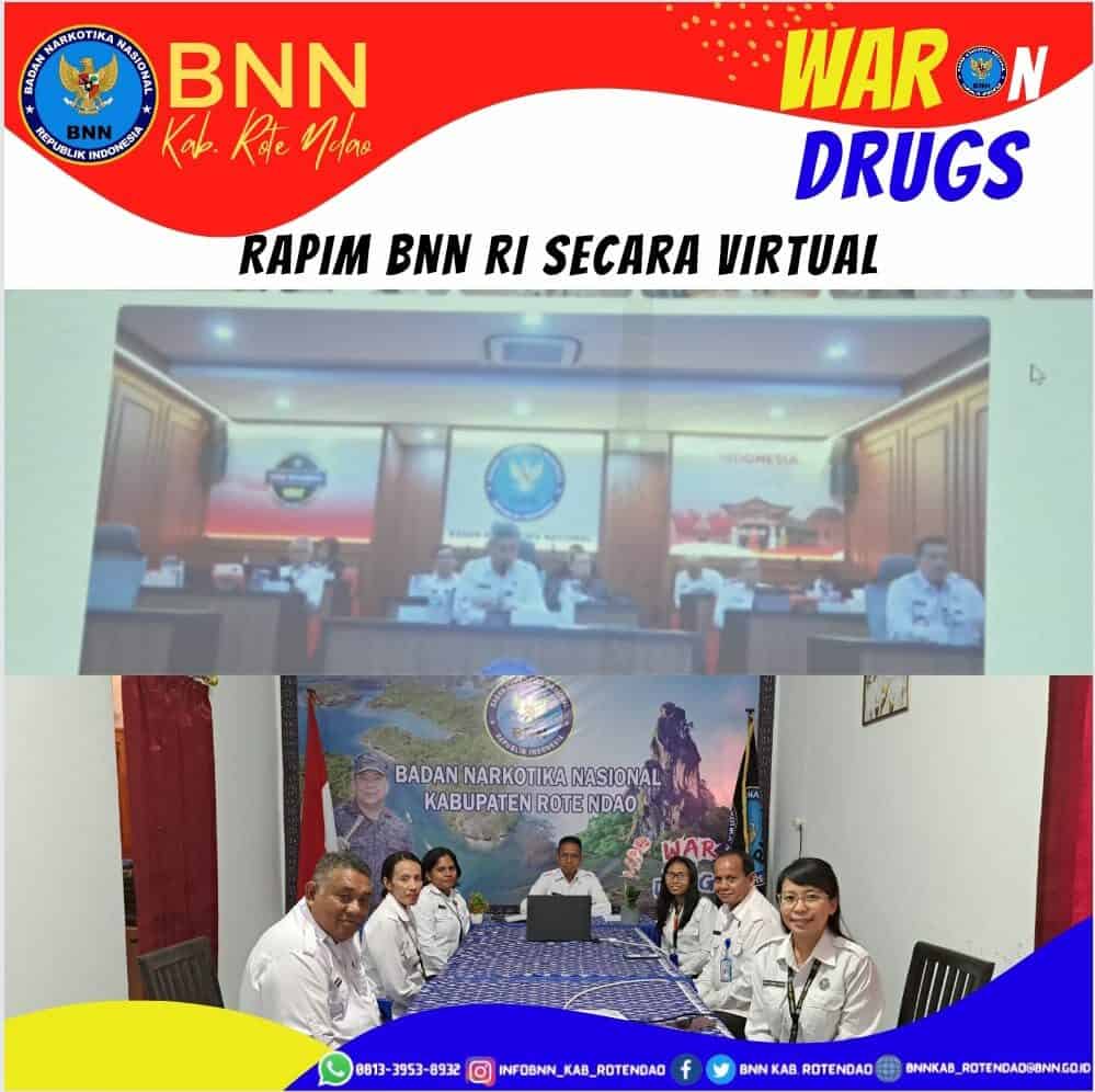 Rapat Pimpinan BNN RI Secara Virtual Rapat Pimpinan BNN RI Secara Virtual