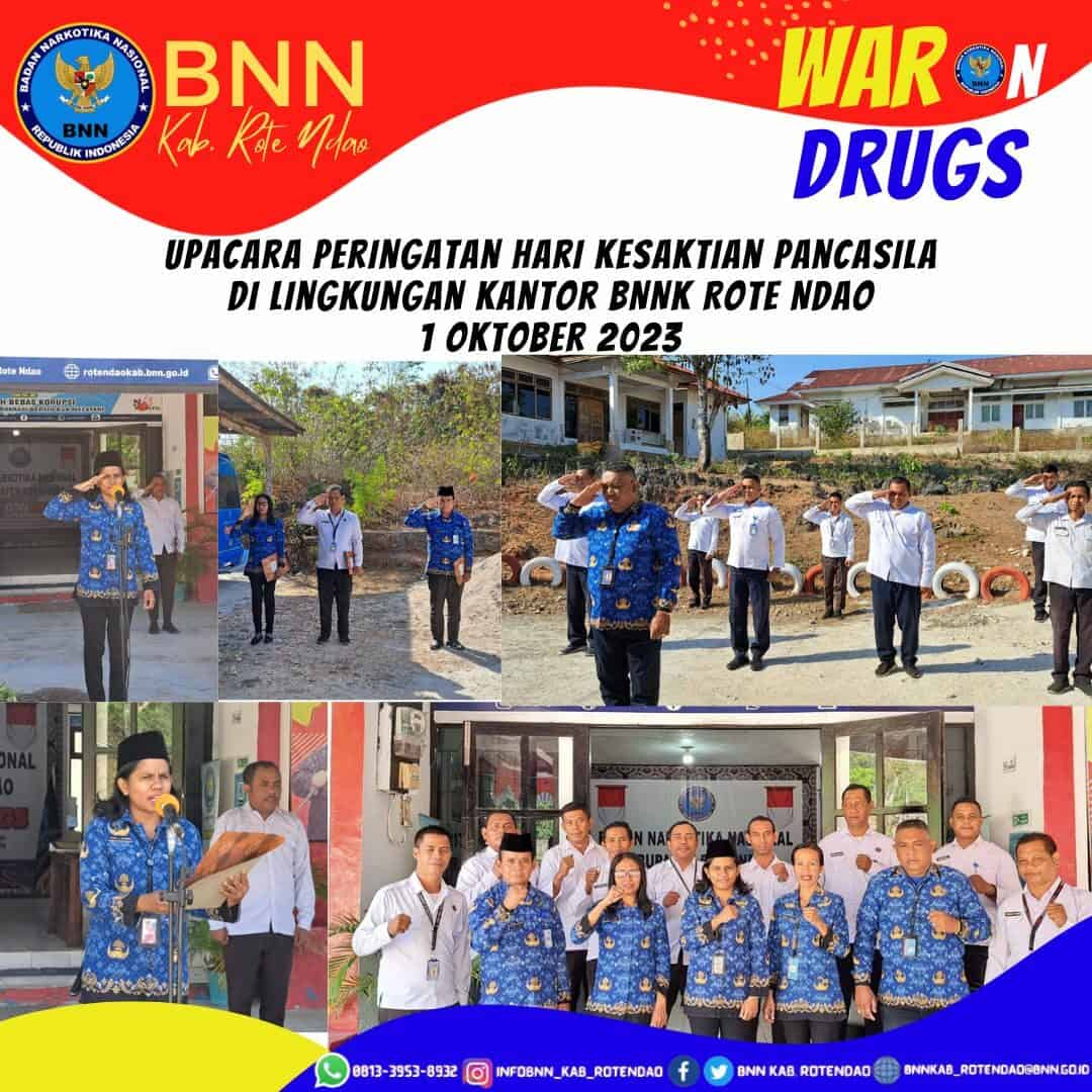 Upacara Peringatan Hari Kesaktian Pancasila di Lingkungan Kantor BNNK Rote Ndao Upacara Peringatan Hari Kesaktian Pancasila di Lingkungan Kantor BNNK Rote Ndao