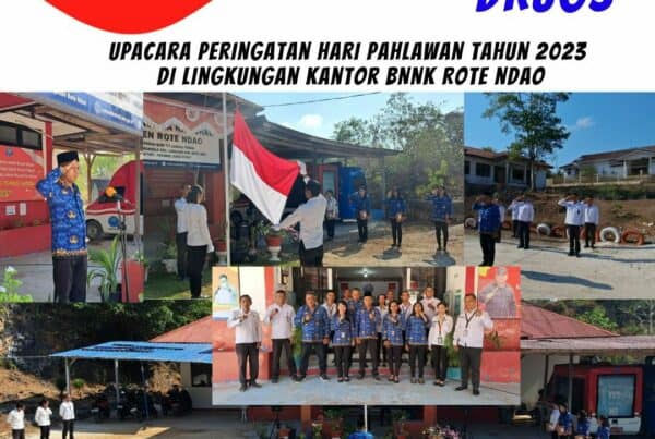 Upacara Peringatan Hari Pahlawan Ke – 78 Tahun 2023 di Lingkungan Kantor BNNK Rote Ndao