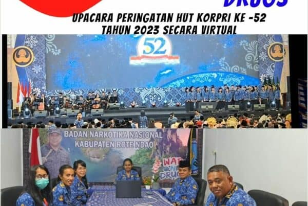 Upacara Peringatan HUT Korpri ke – 52 tahun 2023 secara virtual