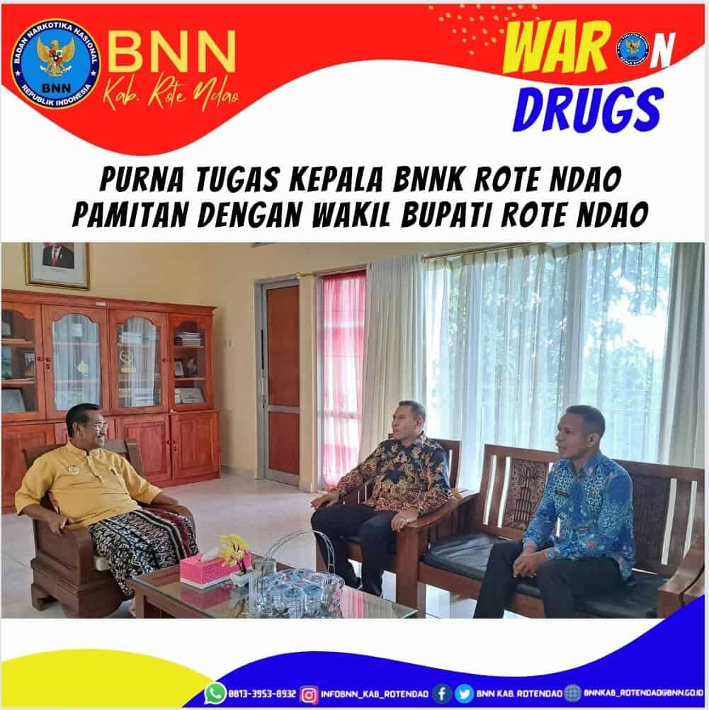 Purna Tugas Kepala BNNK Rote Ndao Pamitan dengan Wakil Bupati Rote Ndao