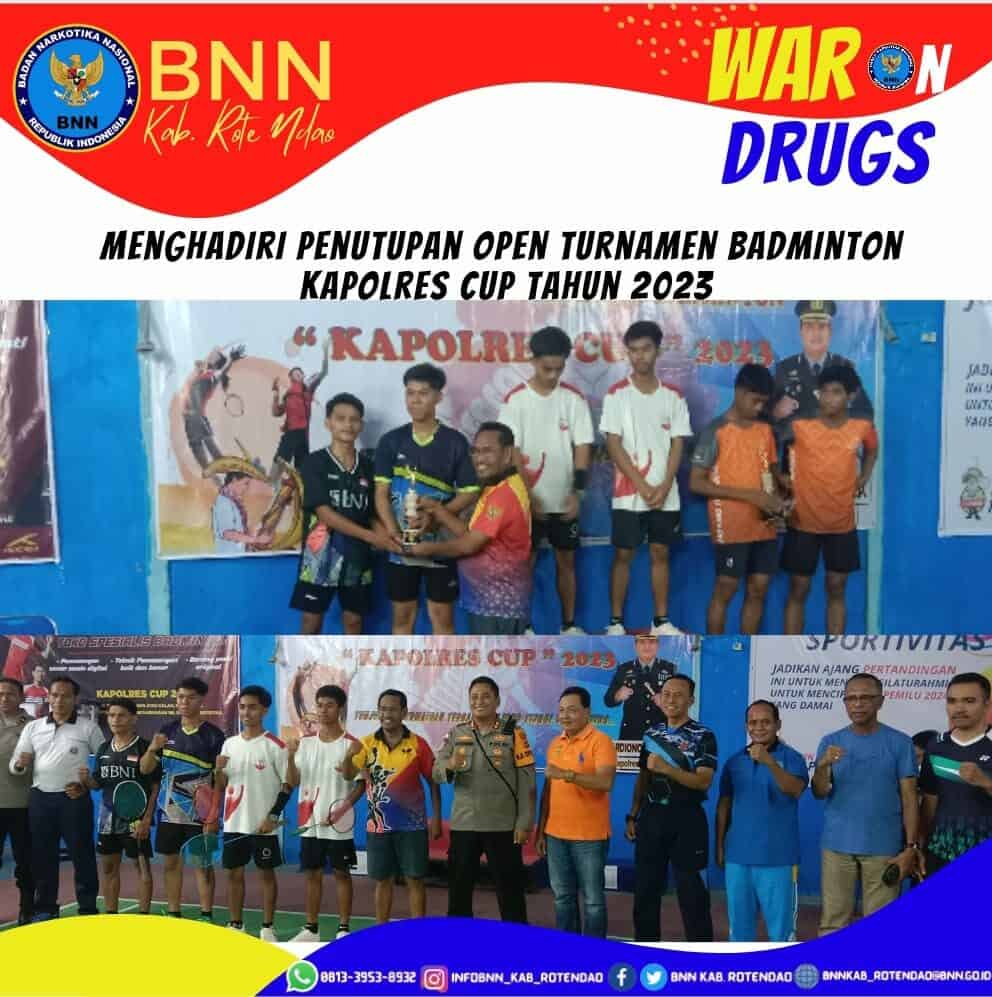 Menghadiri Penutupan Open Turnamen Badminton Kapolres Cup Tahun 2023. Menghadiri Penutupan Open Turnamen Badminton Kapolres Cup Tahun 2023.