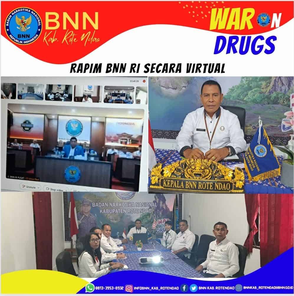 Rapat Pimpinan BNN RI Secara Virtual Rapat Pimpinan BNN RI Secara Virtual