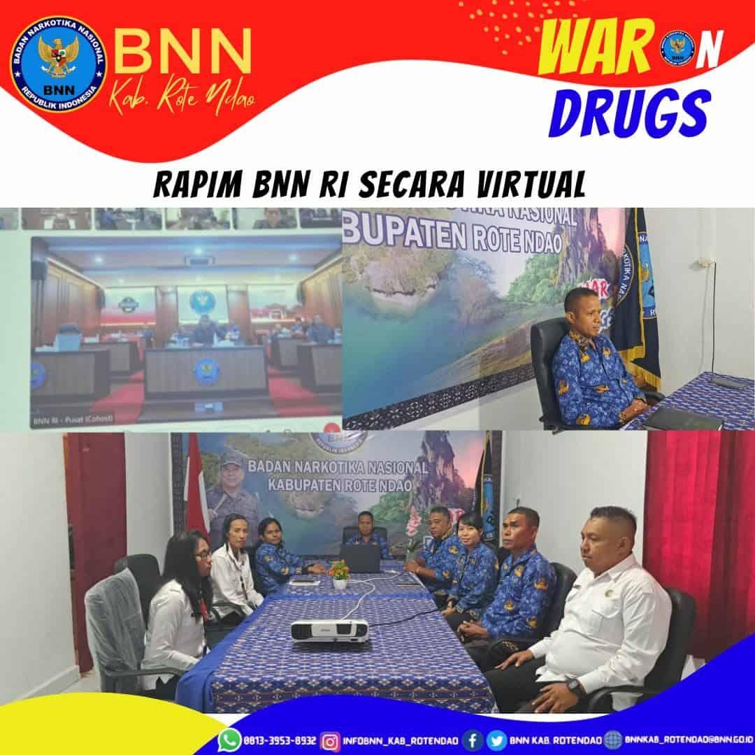 Rapat Pimpinan BNN RI Secara Virtual Rapat Pimpinan BNN RI Secara Virtual