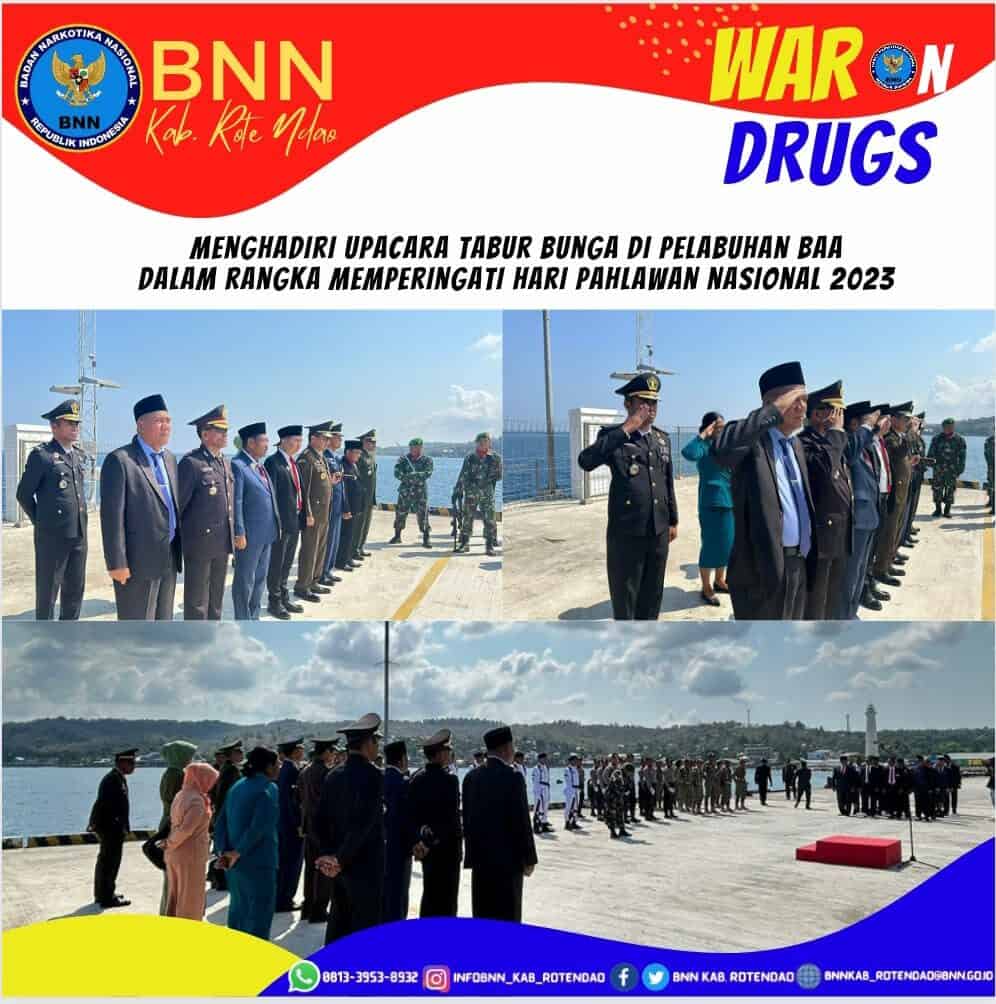 Menghadiri Upacara Tabur Bunga di Dermaga Baa dalam rangka peringatan Hari Pahlawan Ke - 78 Tahun 2023 Menghadiri Upacara Tabur Bunga di Dermaga Baa dalam rangka peringatan Hari Pahlawan Ke – 78 Tahun 2023
