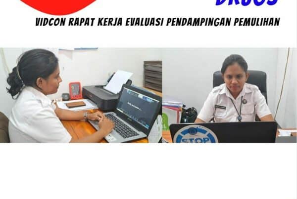 Rapat Kerja Evaluasi Pendampingan Pemulihan secara virtual