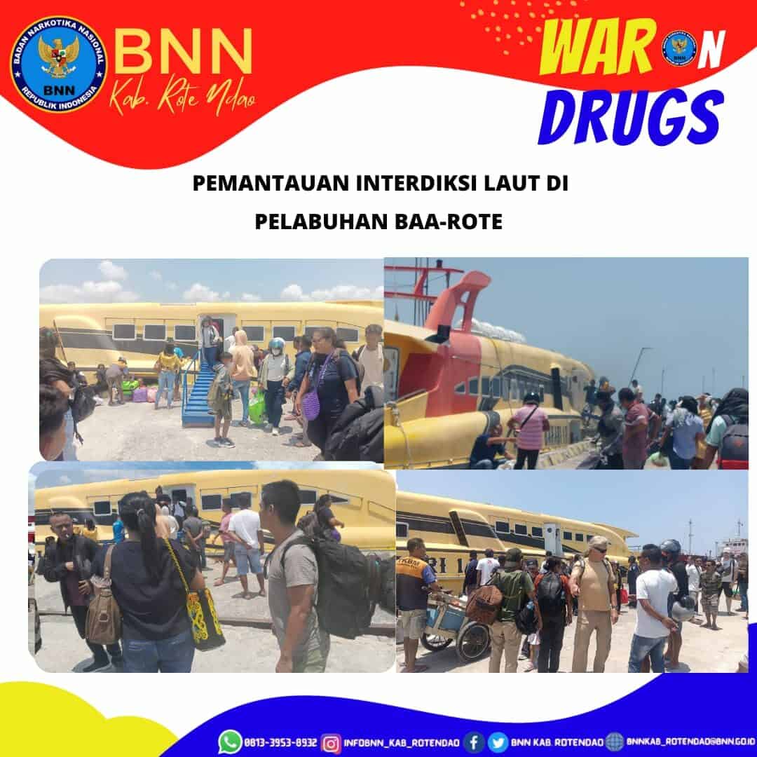 Seksi Pemberantasan Melaksanakan Pemantauan Interdiksi Laut di Pelabuhan Laut Baa – Rote Ndao
