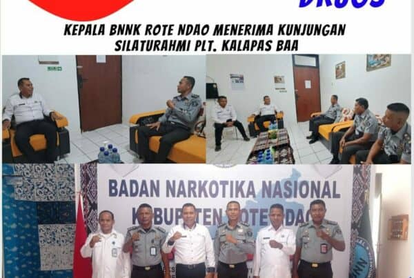 Kepala BNNK Rote Ndao menerima kunjungan Silaturahmi Plt. Kalapas Baa
