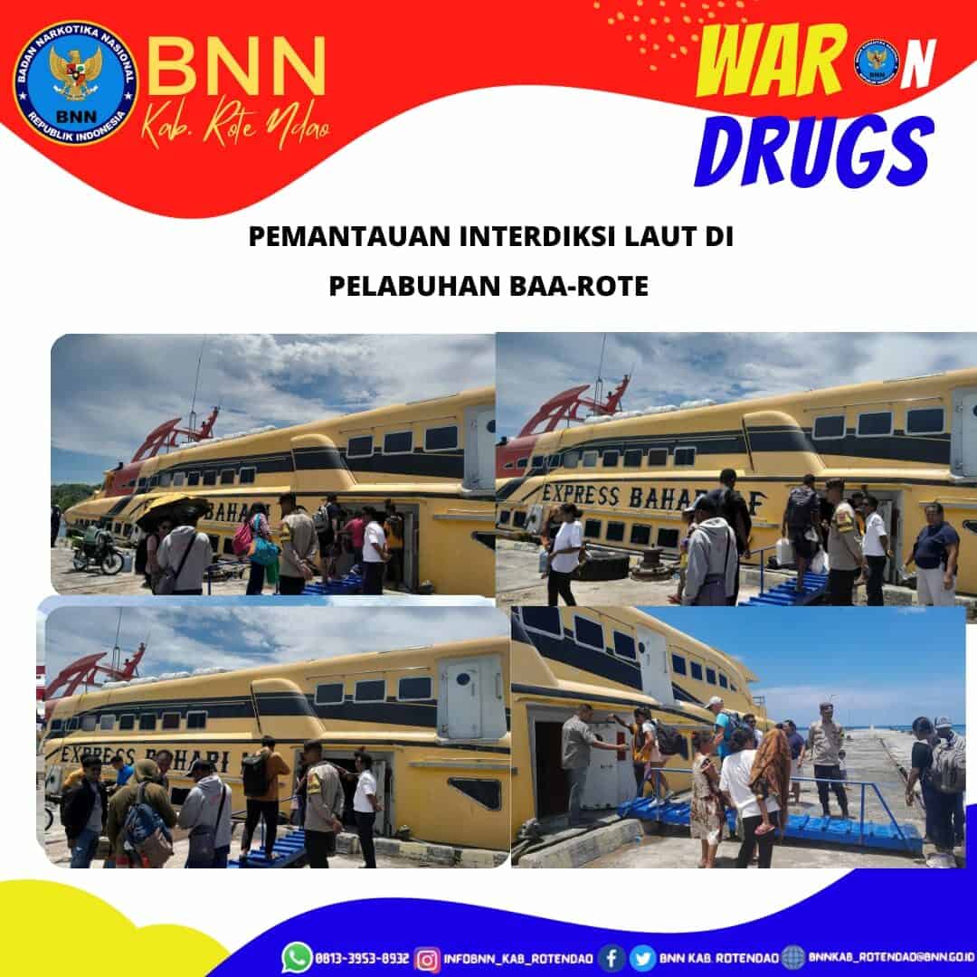Seksi Pemberantasan Melaksanakan Pemantauan Interdiksi Laut di Pelabuhan Laut Baa - Rote Ndao Seksi Pemberantasan Melaksanakan Pemantauan Interdiksi Laut di Pelabuhan Laut Baa – Rote Ndao