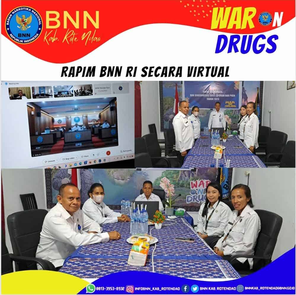 Rapat Pimpinan BNN RI Secara Virtual Rapat Pimpinan BNN RI Secara Virtual