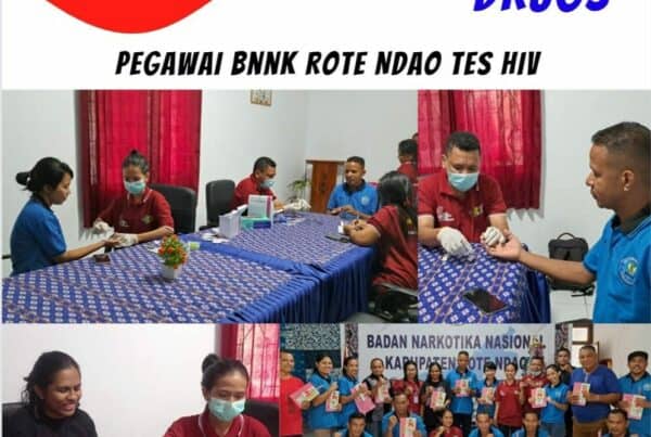 Pegawai BNNK Rote Ndao Tes HIV, Peringati Hari AIDS Sedunia.